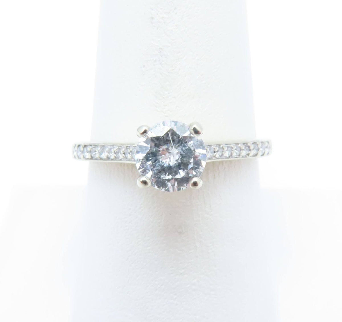 14K Yellow Gold Diamond Solitaire Ring (Size 8)