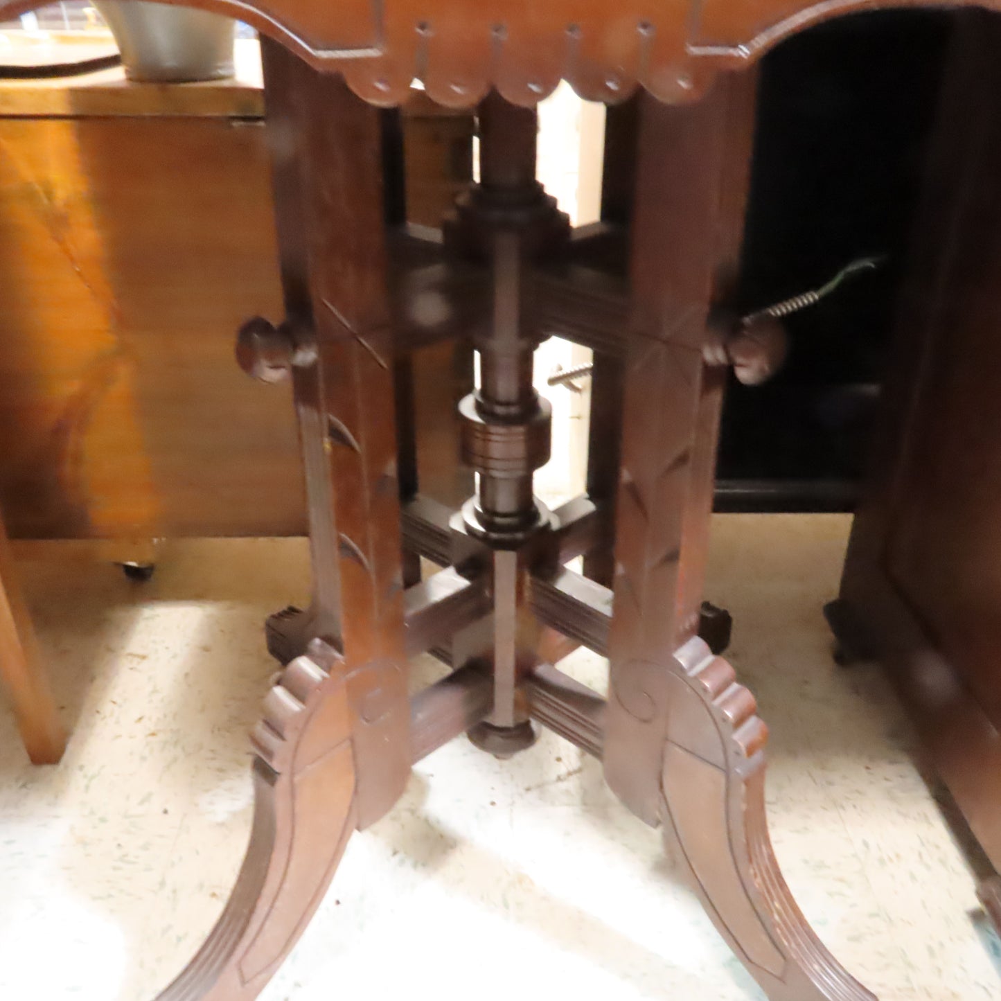 Marble Top Eastlake Style Side Table