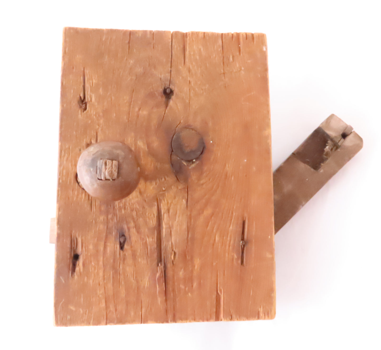 Early ALL Wood Hand Made door knob & latch