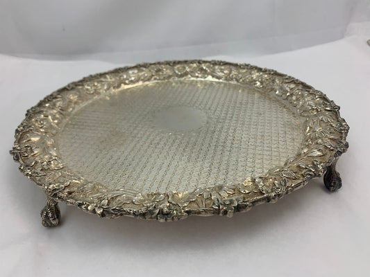 Repousse Sterling Salver with Claw and Ball Feet