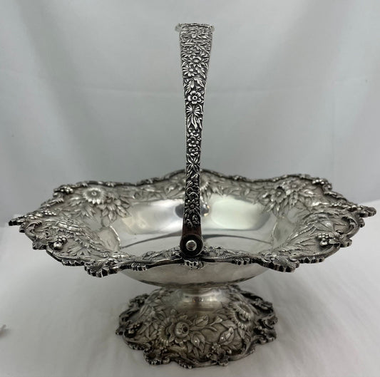 Repousse by Kirk Sterling Basket