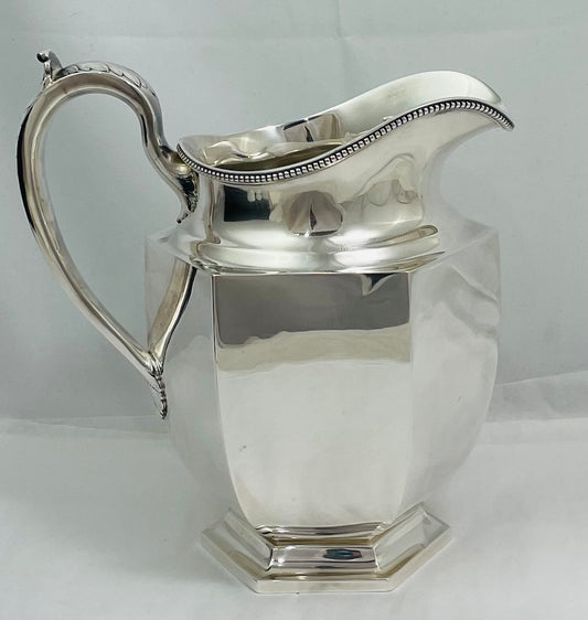 Gorham Beaded Sterling Water Pitcher