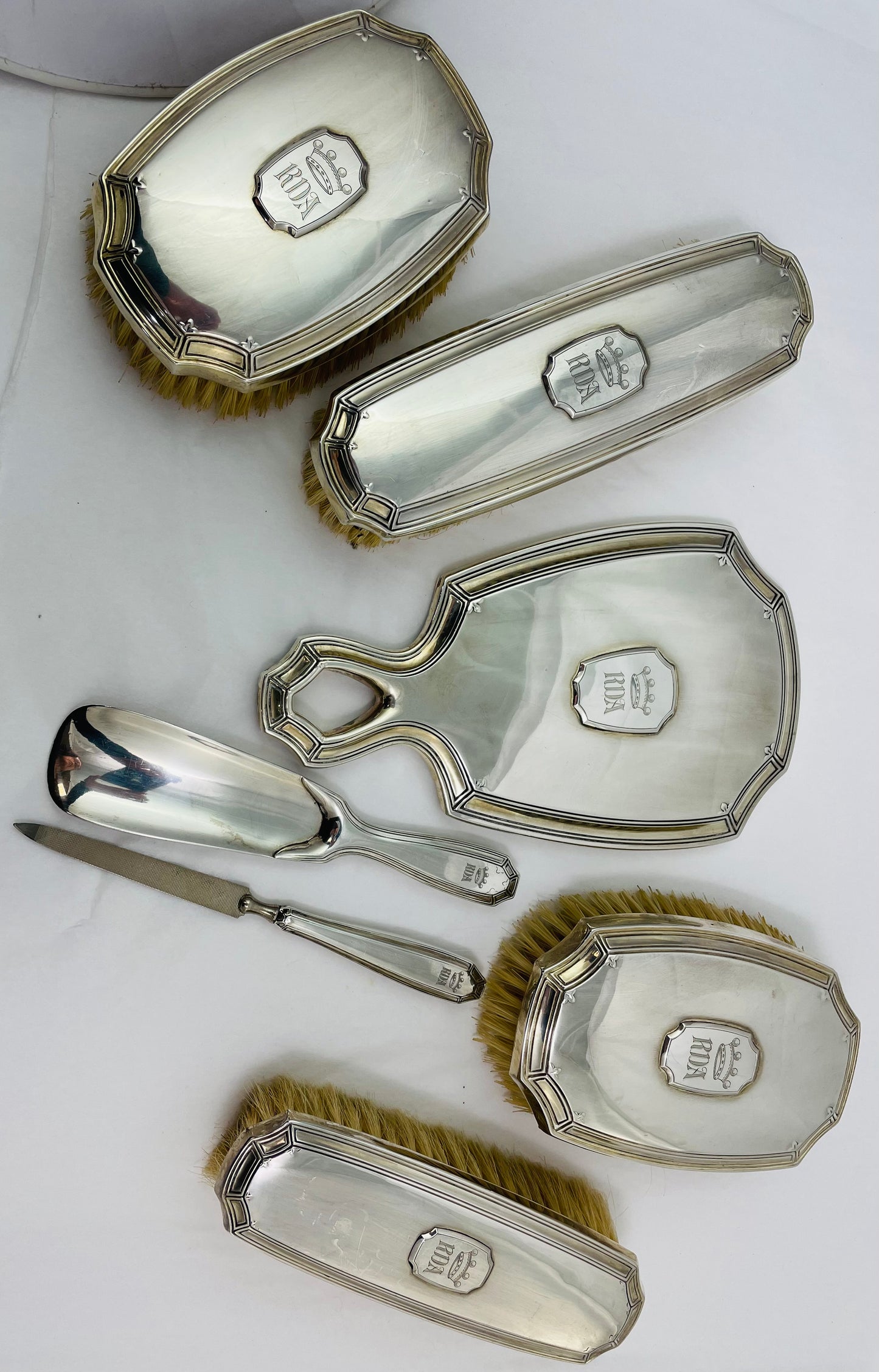 Tiffany Sterling 7 Piece Dresser Set