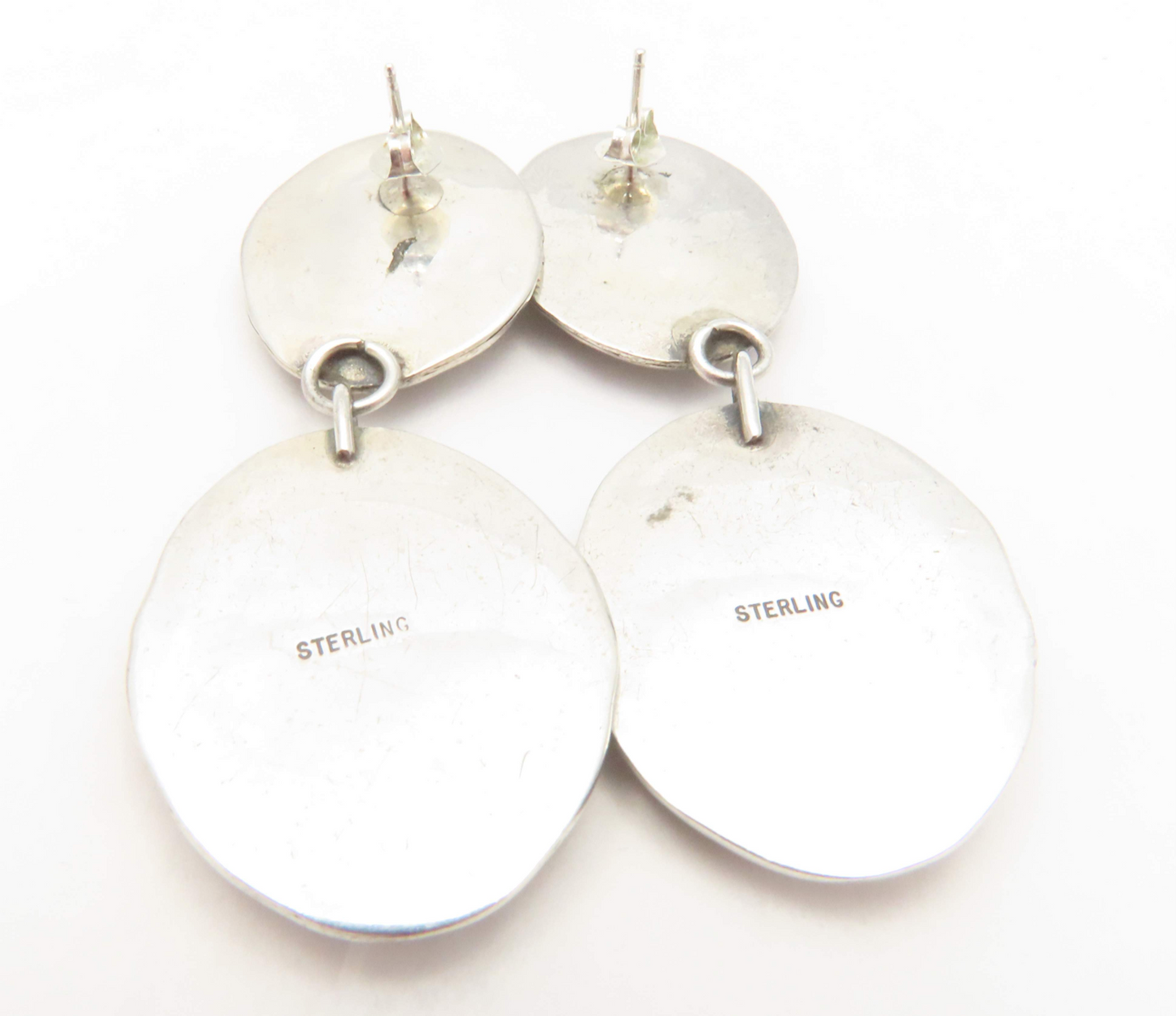 Sterling Silver Multi-Stone Southwestern Dangle Earrings