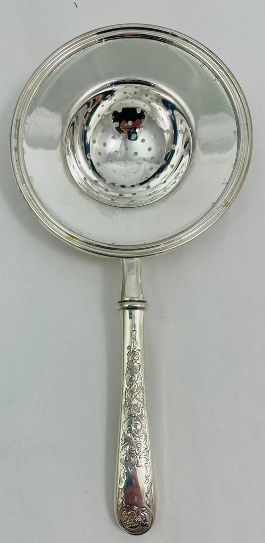 Old Maryland Engraved by Kirk-Stieff Hollow Handle Tea Strainer