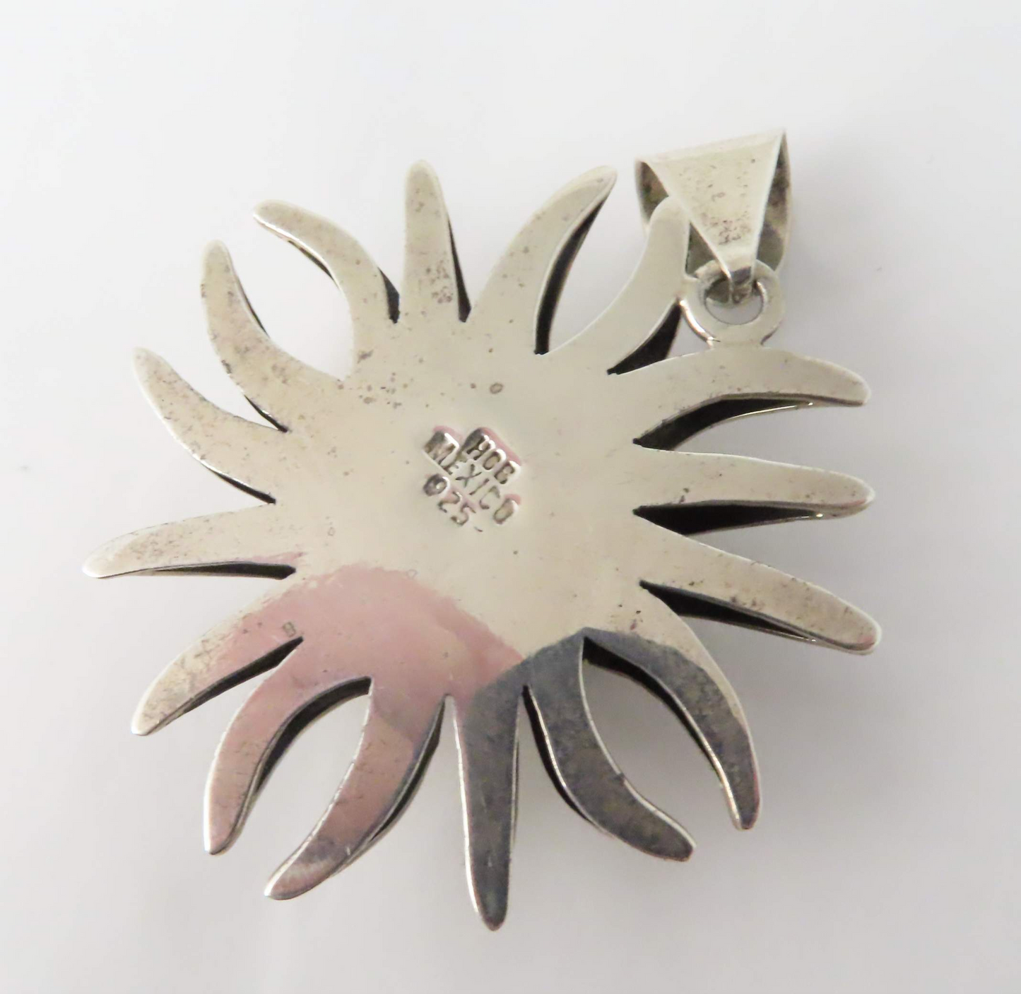 Sterling Silver Lapis Lazuli Sun Pendant *Mexico
