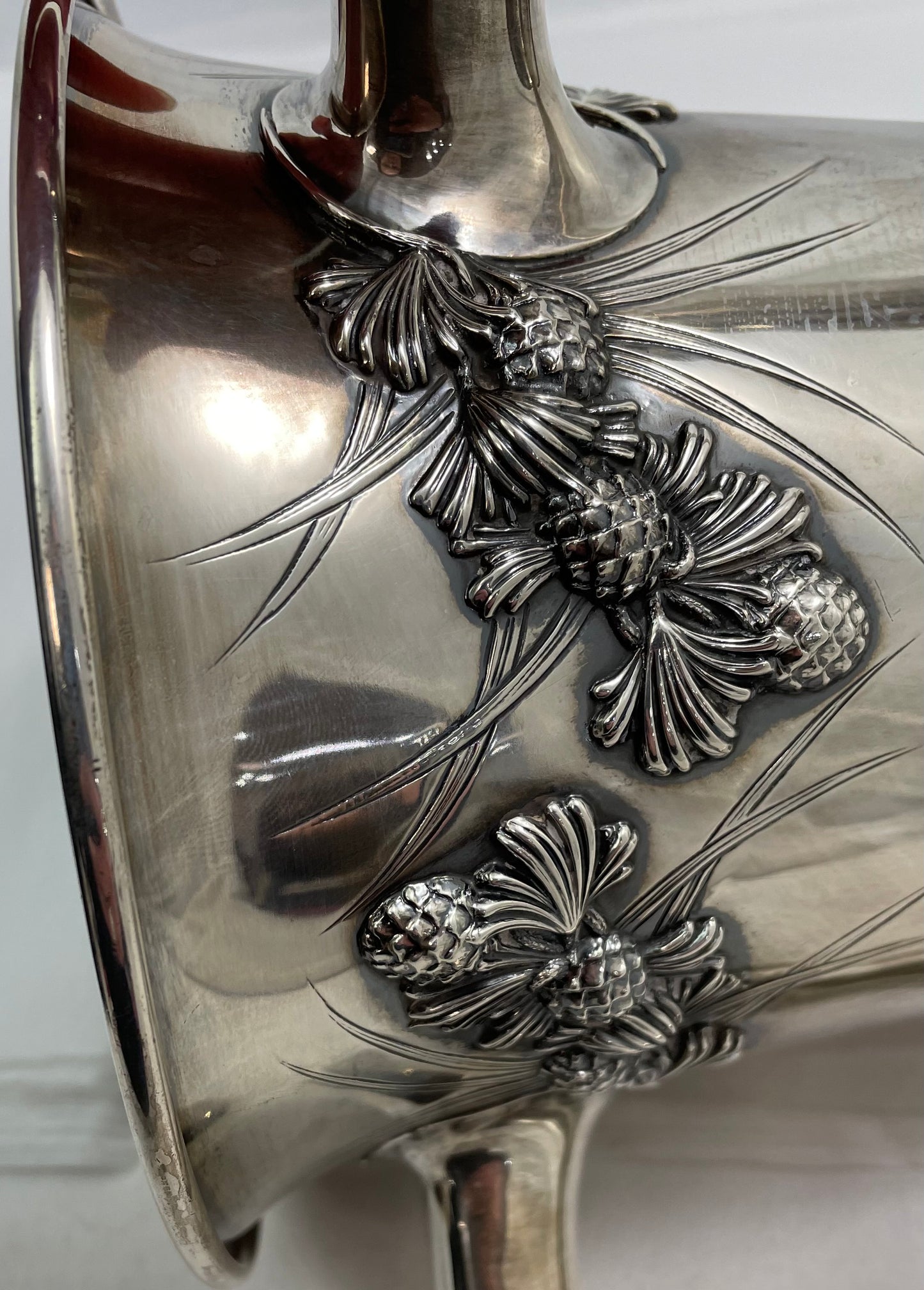 Gorham Sterling Trophy / Loving Cup with Pinecone Detail