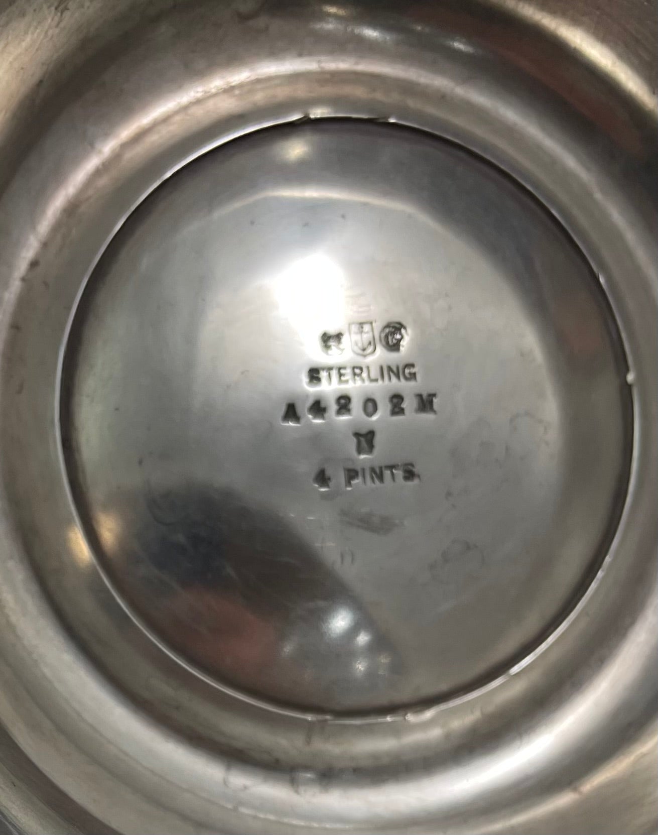 Gorham Sterling Trophy / Loving Cup with Pinecone Detail