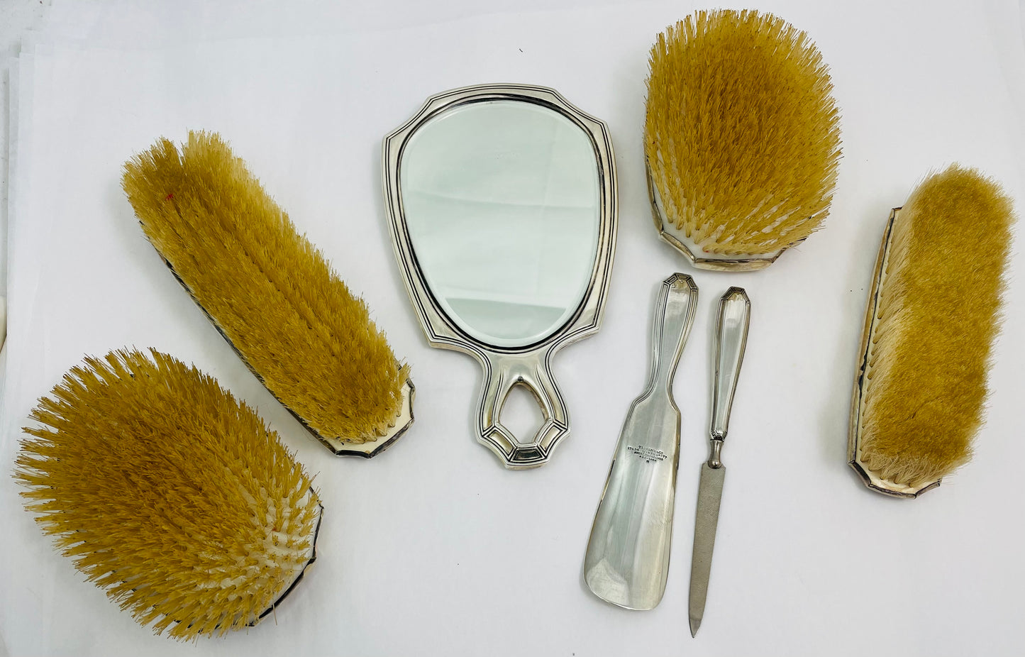 Tiffany Sterling 7 Piece Dresser Set