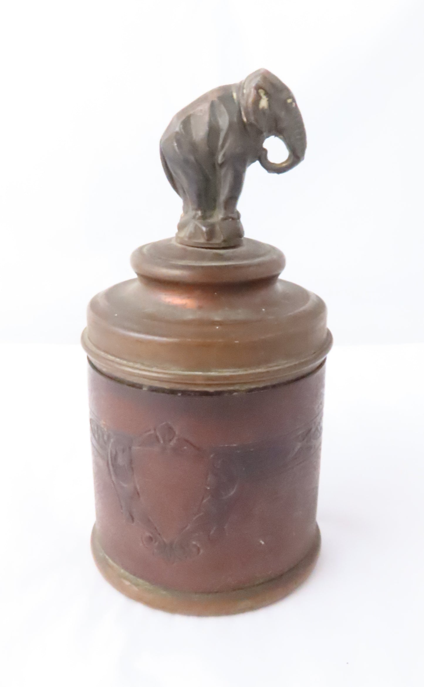 elephant cigarette holder Bronze Elephant Leather Covered Metal Cigarette Holder elephant cigarette holder Bronze Elephant Leather Covered Metal Cigarette Holder
