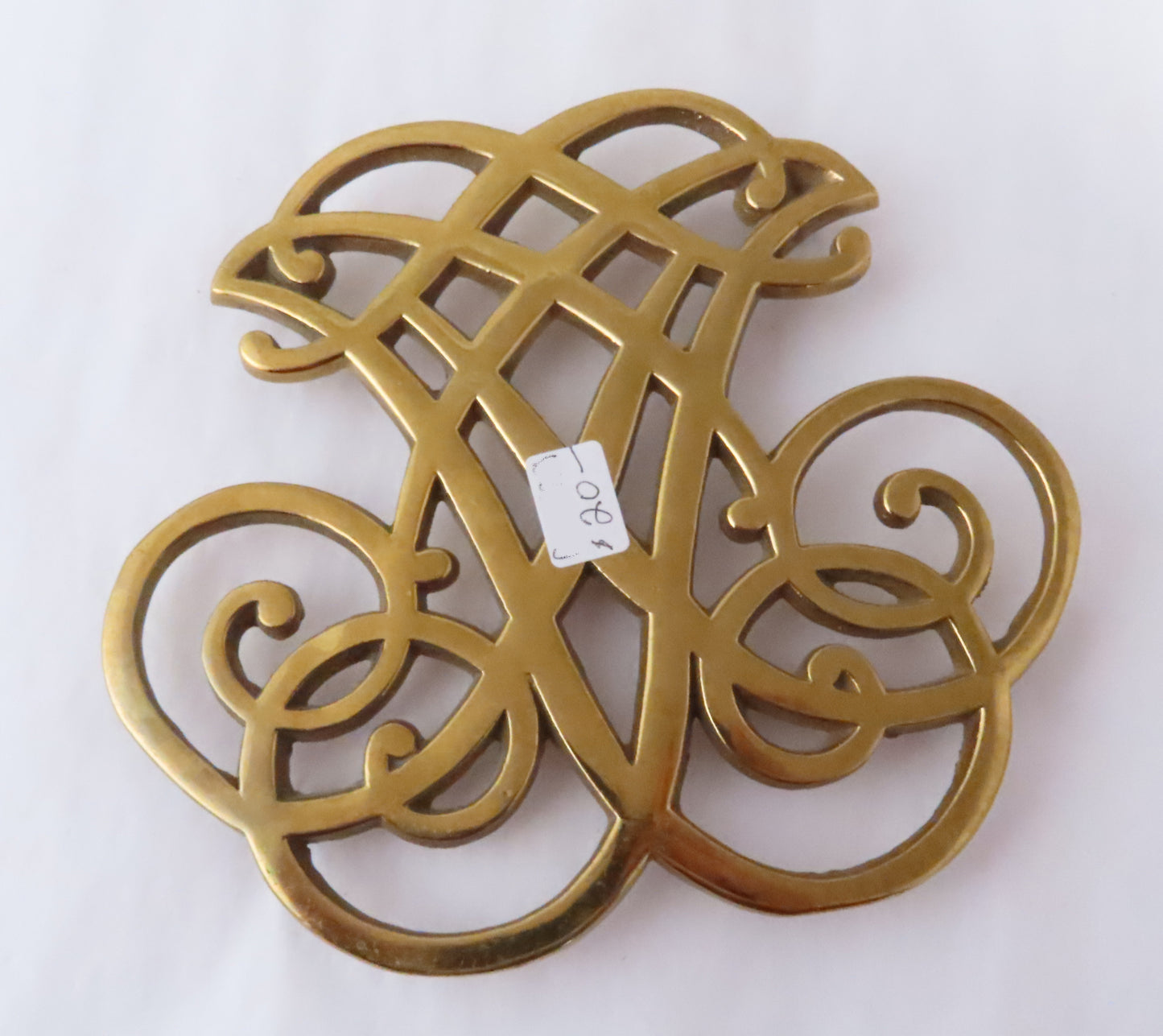 Virginia Metal Crafter's Brass Jefferson Cypher Trivet