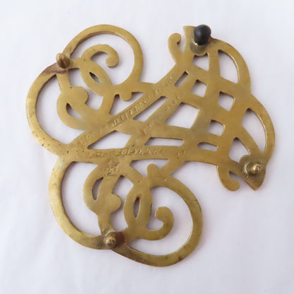 Virginia Metal Crafter's Brass Jefferson Cypher Trivet