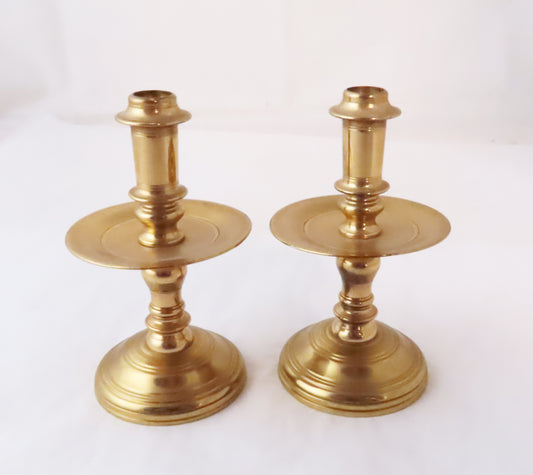 Virginia Metalcrafters Brass Small Candlesticks 16-39