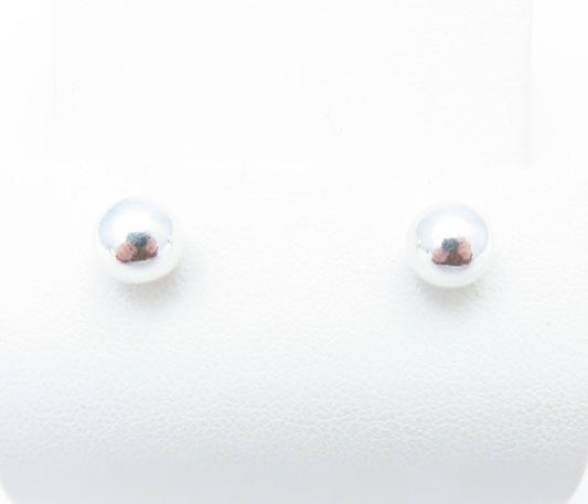 Sterling Silver Ball Stud Earrings