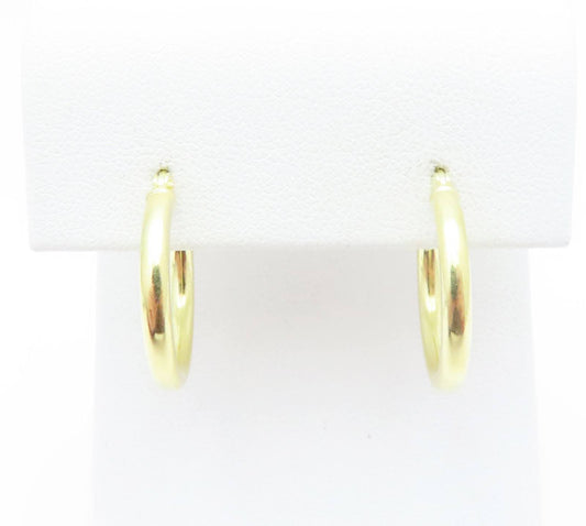 Sterling Silver Vermeil Hoop Earrings