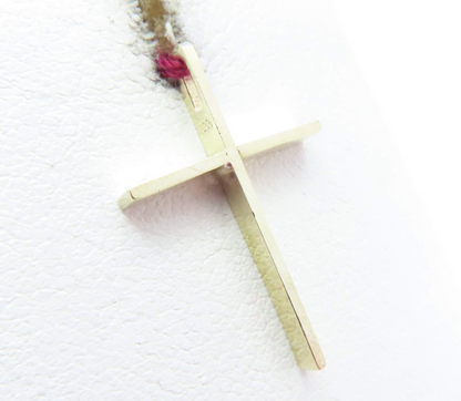 8kyg Plain Cross Pendant ~1"