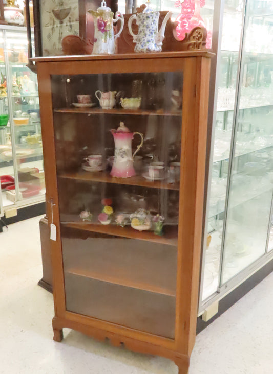 Vintage Petite Solid Oak Corner Cupboard