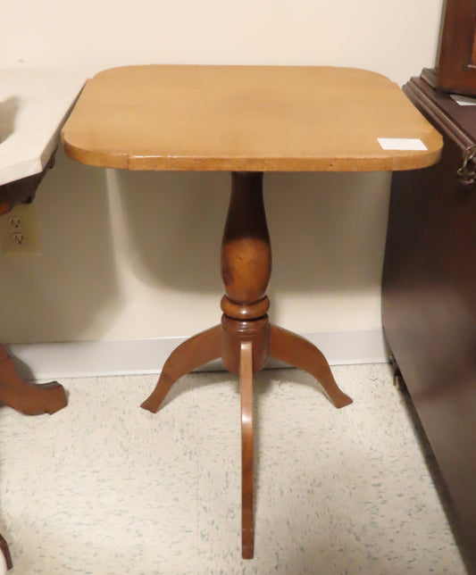 Vintage 3 Leg Base Wood Table