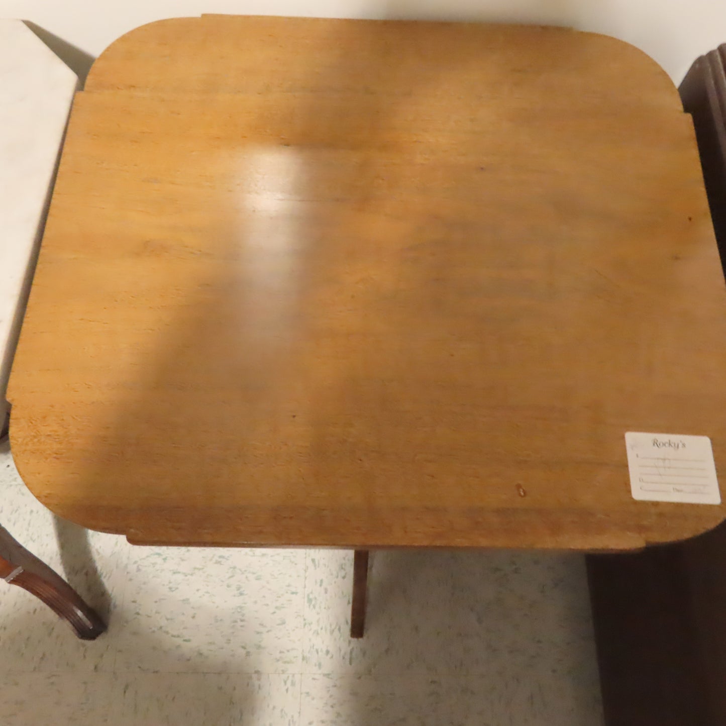 Vintage 3 Leg Base Wood Table