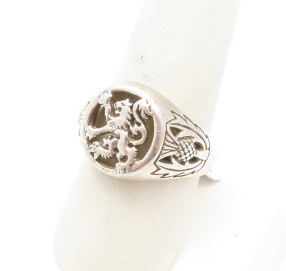 Sterling Silver Lion Cutout Ring Size 9.5