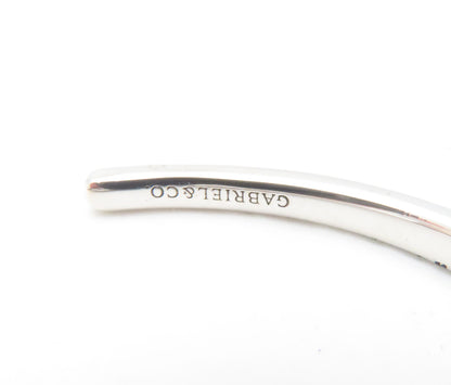 Estate Gabriel & Co. Sterling Silver 91>19 "No Harm Shall Overcome You" Cuff Bracelet