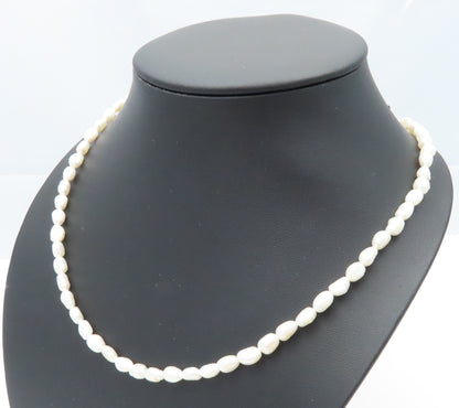 Sterling Silver Freshwater Pearl Strand Necklace 20"