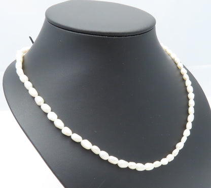 Sterling Silver Freshwater Pearl Strand Necklace 20"