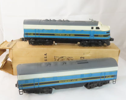 Lionel #2368-12 Post War Baltimore & Ohio Engine & #2368C Car Pair Boxes.