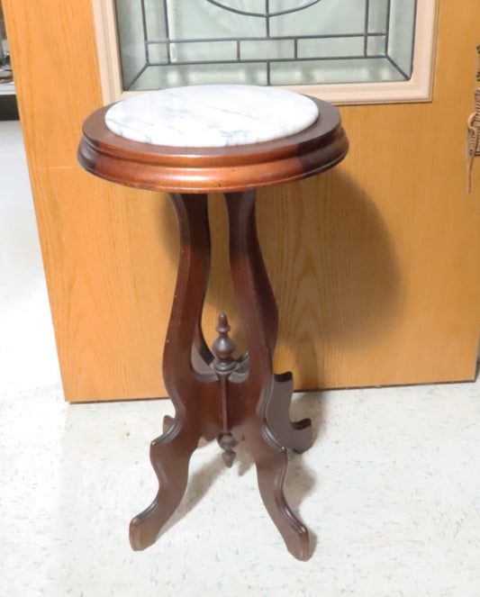 Marble Top Side Table Plant Stand