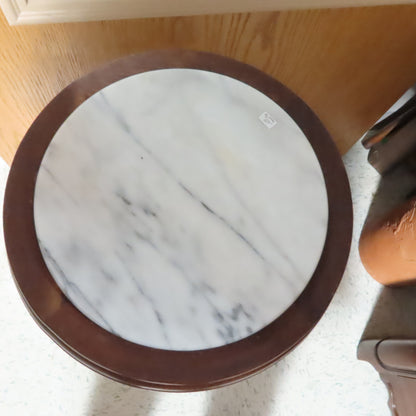 Marble Top Side Table Plant Stand