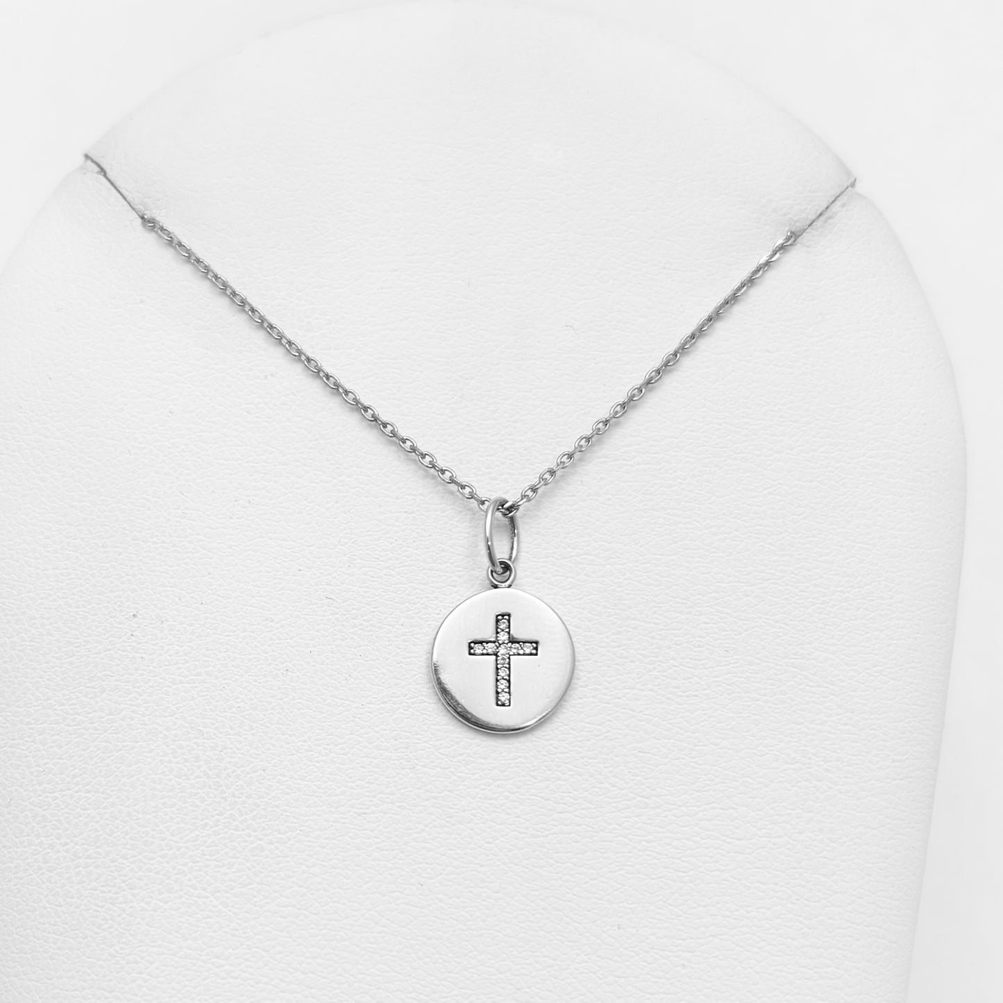 Sterling Silver Cross Pendant with 18" Chain