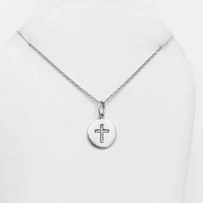Sterling Silver Cross Pendant with 18" Chain