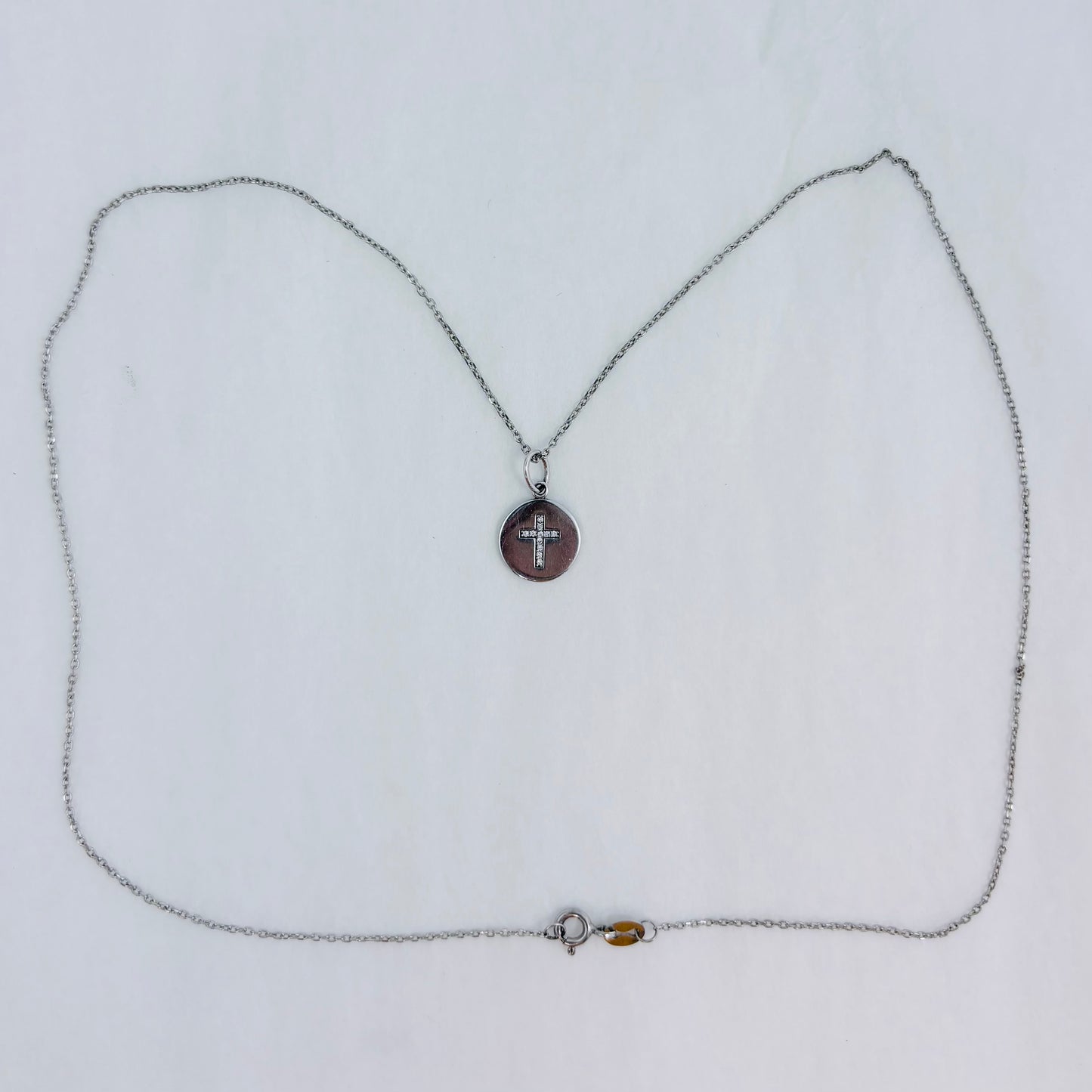 Sterling Silver Cross Pendant with 18" Chain