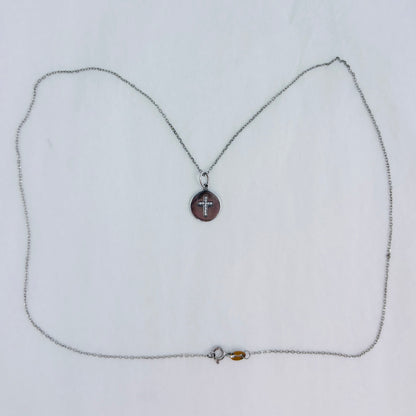 Sterling Silver Cross Pendant with 18" Chain