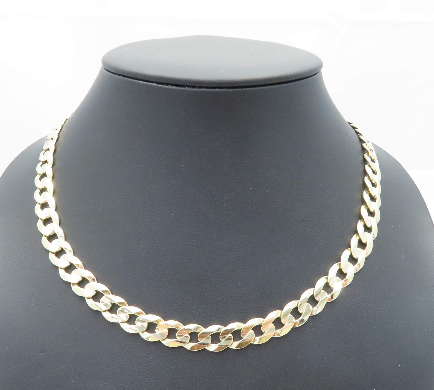 10k Yellow Gold 8.5mm Curb Link Chain 23”