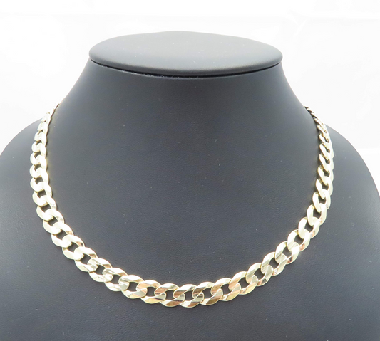10k Yellow Gold 8.5mm Curb Link Chain 23”