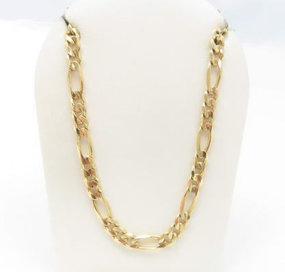 10k Yellow Gold 5.8mm Figaro Link Chain 20”