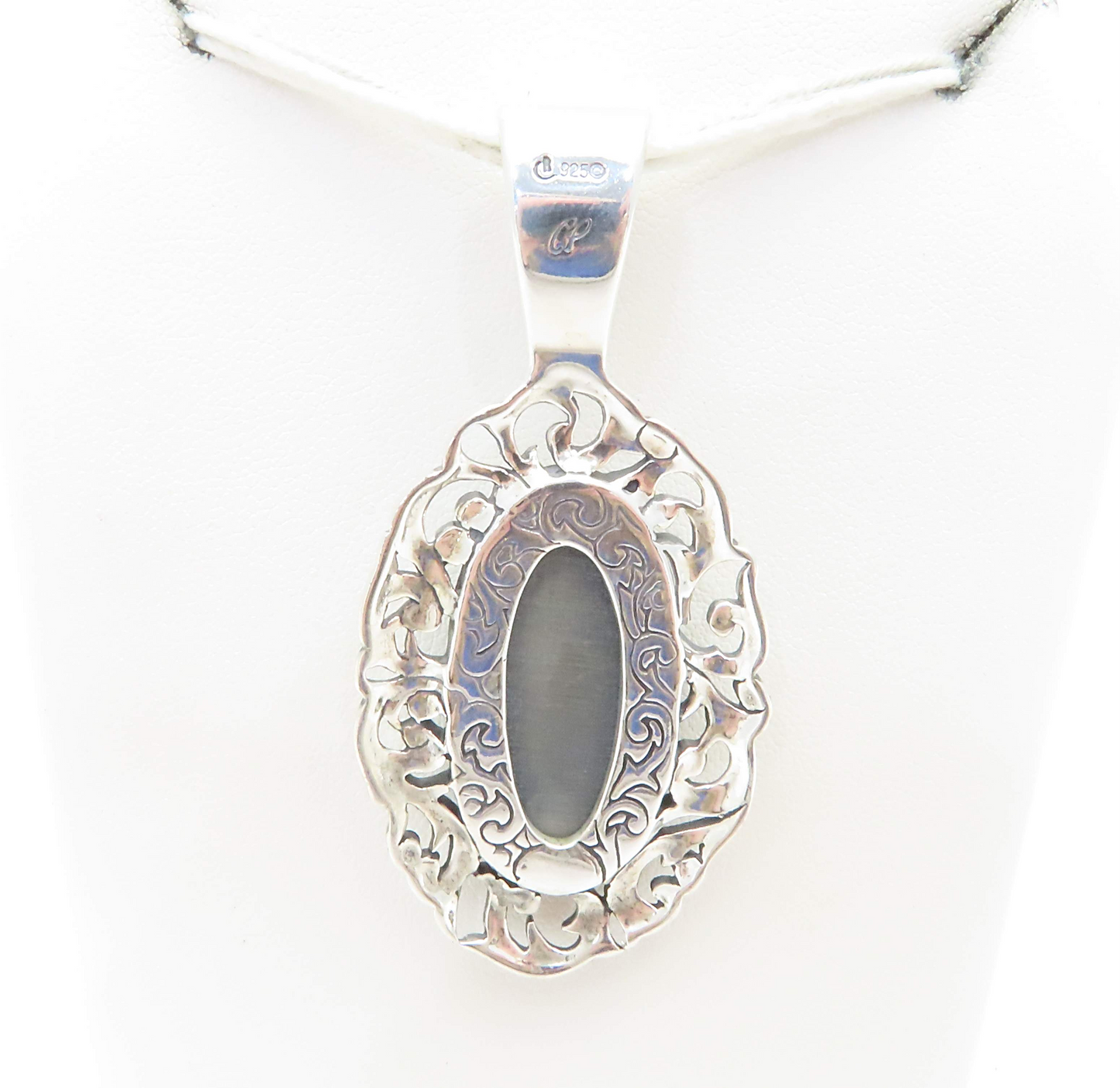 Sterling Silver Multi-Stone Mosaic Floral Pendant *Carolyn Pollack
