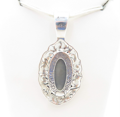 Sterling Silver Multi-Stone Mosaic Floral Pendant *Carolyn Pollack