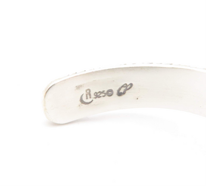 Sterling Silver 3 Stone Lapis Cuff Bracelet *Carolyn Pollack