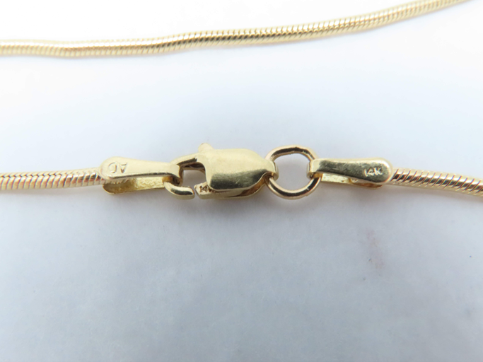 14k Yellow Gold 24” Snake Chain