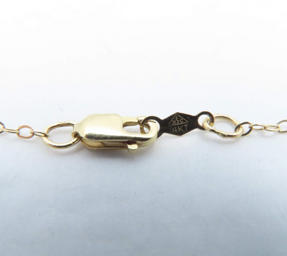 14k Yellow Gold 18” Flat Cable Link Chain